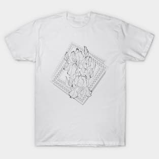 Illustration of irises flowers T-Shirt